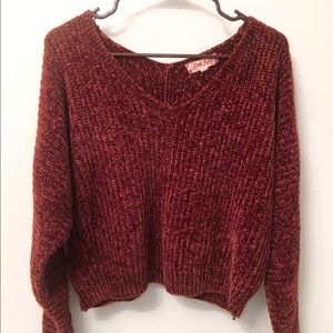 Pink Rose Drop Shoulder Sweater